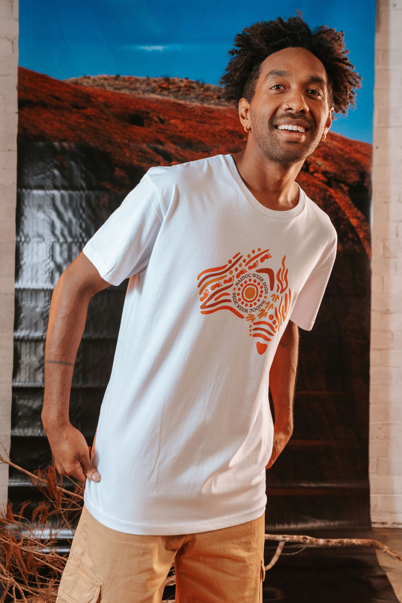 Australia NAIDOC Week 2026 White Cotton Everyday Unisex T-Shirt