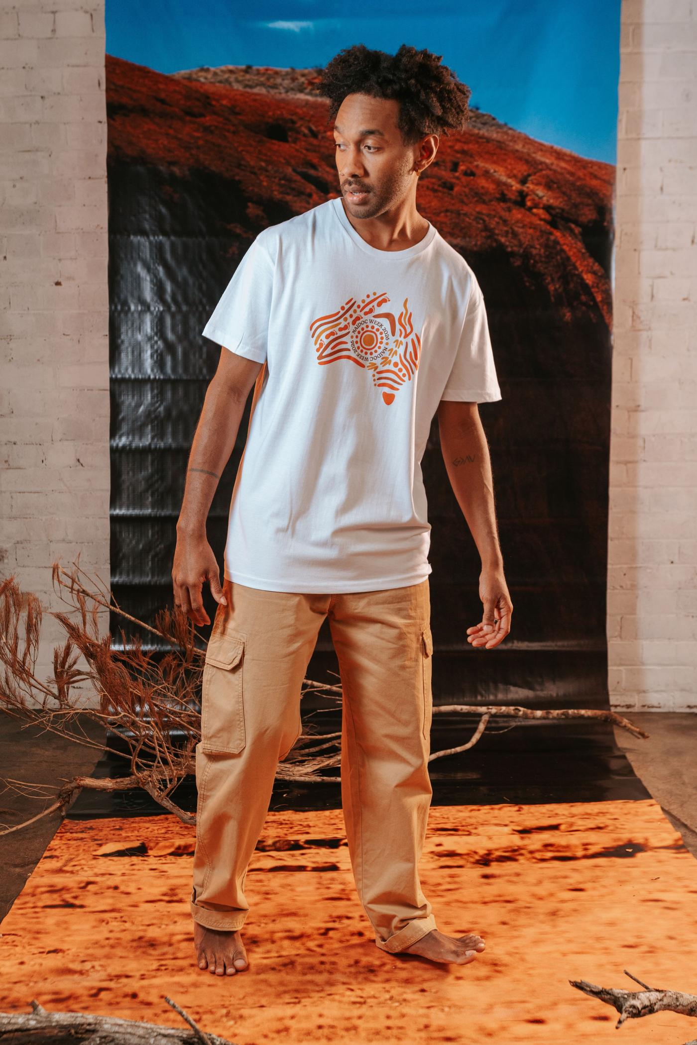 Australia NAIDOC Week 2026 White Cotton Everyday Unisex T-Shirt