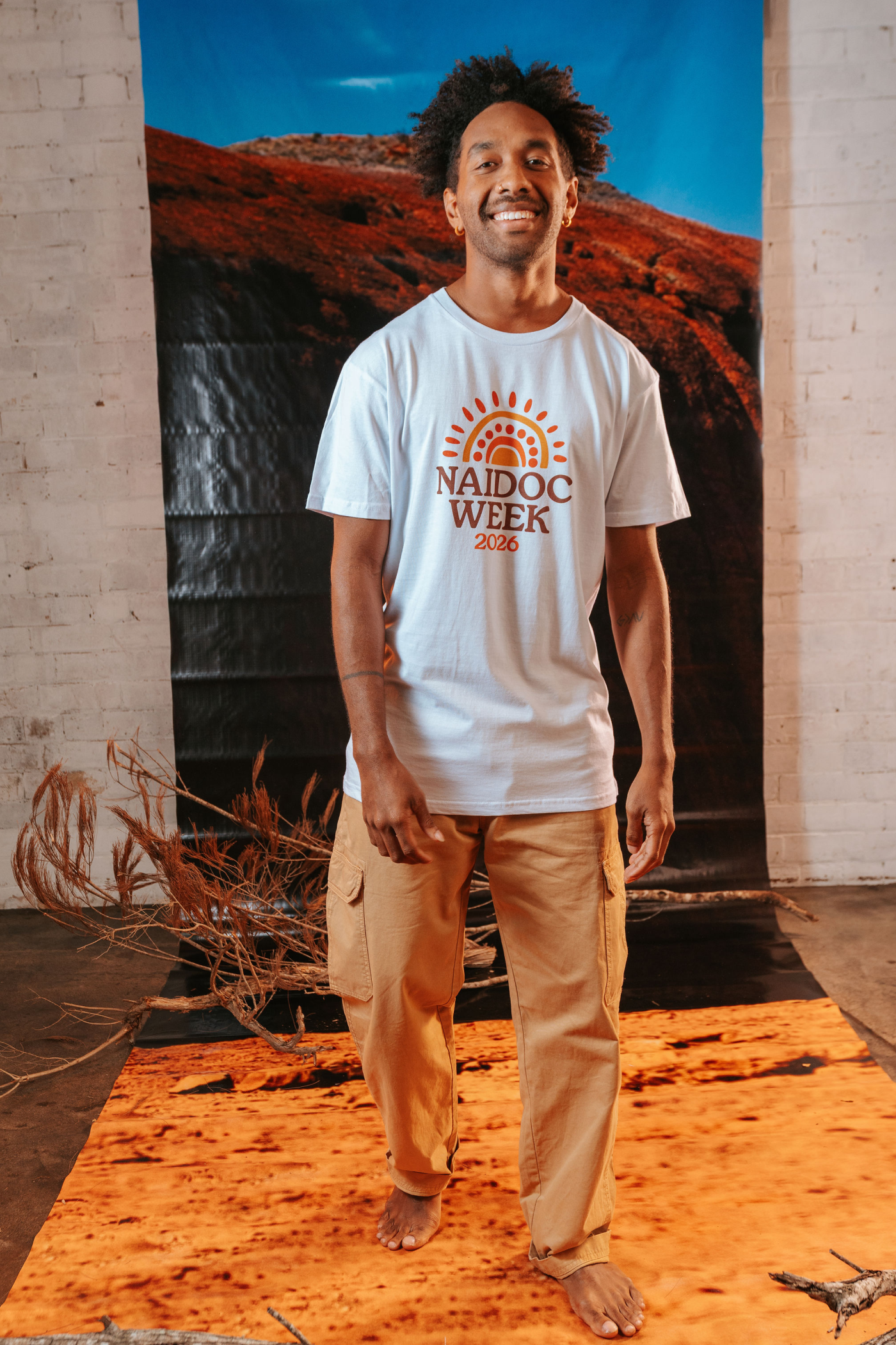 Core NAIDOC Week 2026 White Cotton Everyday T-Shirt