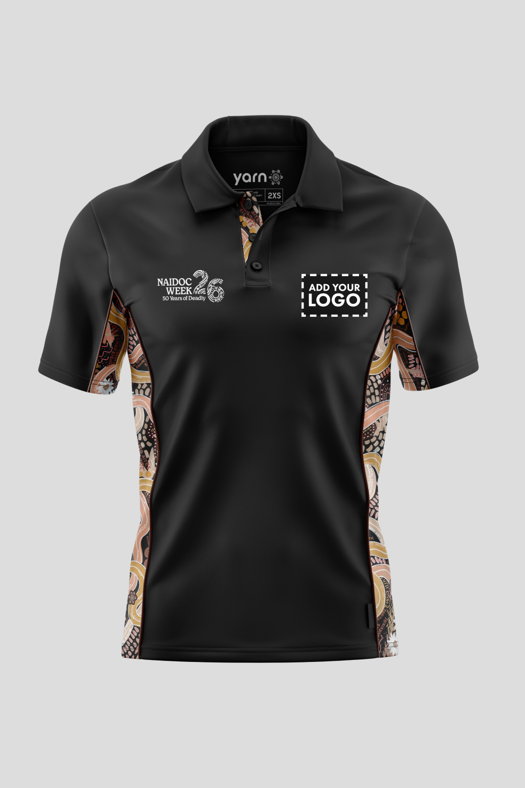 Still Deadly NAIDOC 2026 Black Bamboo (Simpson) Polo Shirt
