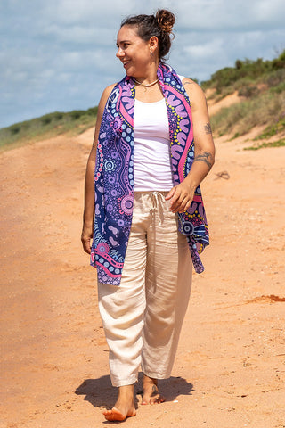 Muru To Our Biriwal (Pathway To Our Future) Rectangle Chiffon Scarf - Ready Stock