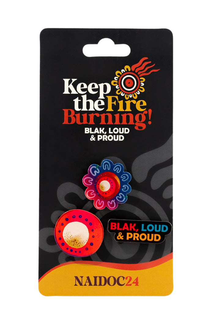 (Bulk Order) Fire Spirit People NAIDOC 2024 Lapel Pin (3 Pack)