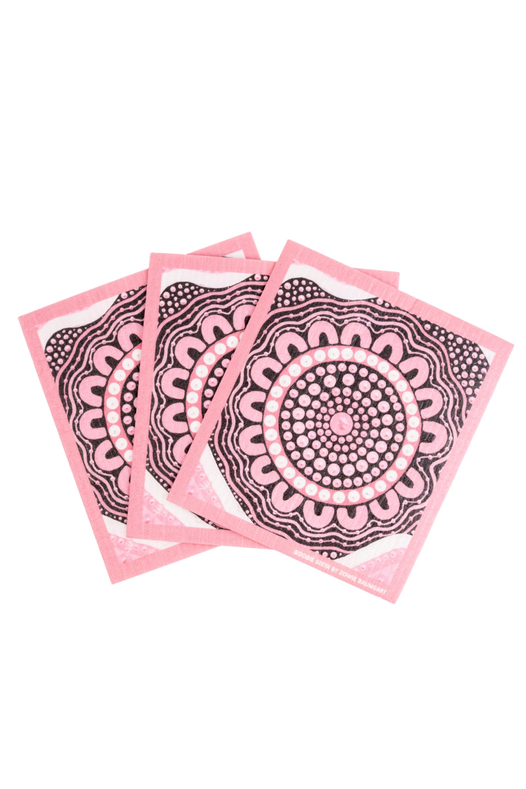Boobie Sista Sponge Dish Cloth (3 Pack) - Ready Stock