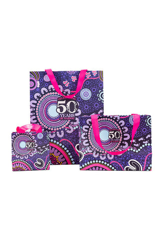 Muru To Our Biriwal (Pathway To Our Future) NAIDOC Matte Ribbon Handled Gift Bag - Ready Stock