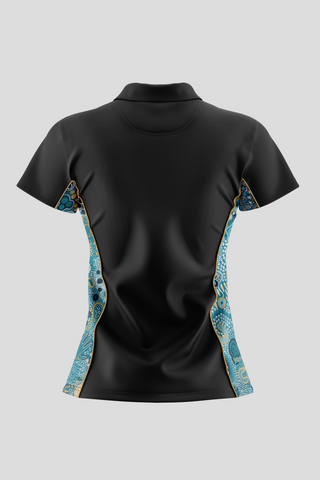 Moorditj Koorliny (Strong Journey) NAIDOC 2026 Black Bamboo (Simpson) Polo Shirt