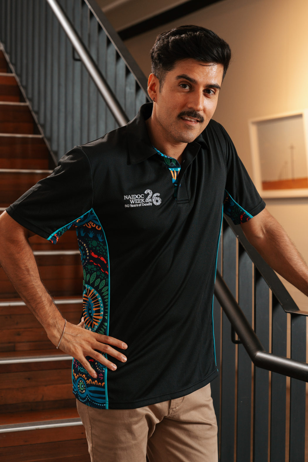 An Abundance Of Culture NAIDOC 2026 Bamboo (Simpson) Unisex Polo Shirt