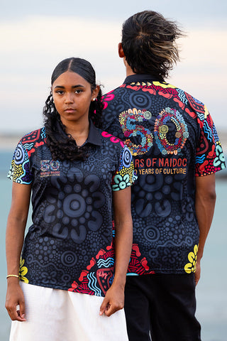 (Bulk Order) 50 Years Of NAIDOC 2025 Unisex Polo Shirt
