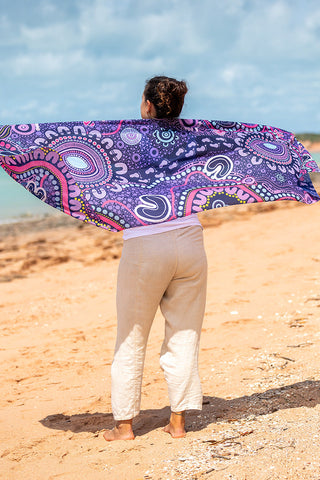 Muru To Our Biriwal (Pathway To Our Future) Rectangle Chiffon Scarf - Ready Stock