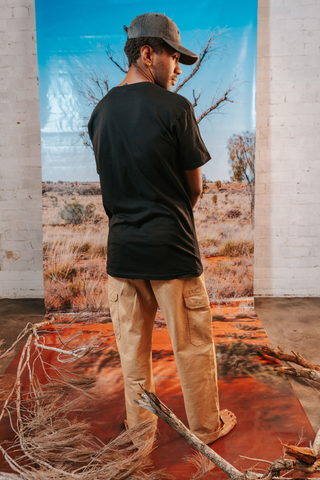 Core NAIDOC Week 2026 Black Cotton Crew Neck T-Shirt