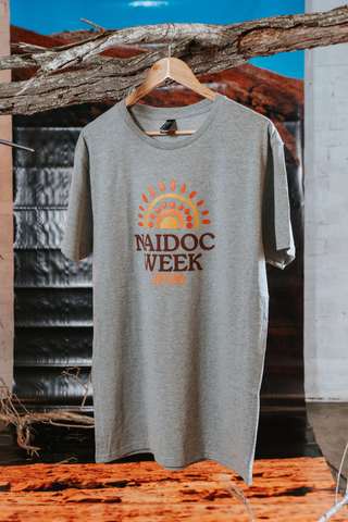 Core NAIDOC Week 2026 Grey Marle Cotton Everyday Unisex T-Shirt
