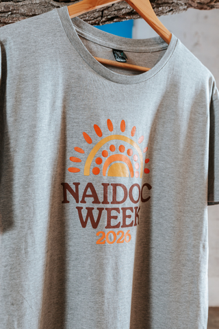 Core NAIDOC Week 2026 Grey Marle Cotton Everyday Unisex T-Shirt