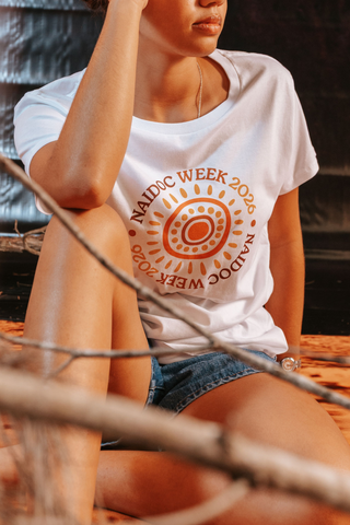 Circle NAIDOC Week 2026 White Cotton Everyday Women