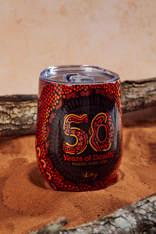 50 Years of Deadly NAIDOC 2026 Vacuum Insulated Double Walled Stainless Steel Travel Mug