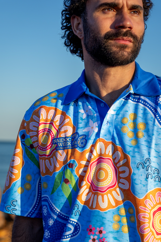 Built On Strong Shoulders NAIDOC 2026 Polo Shirt