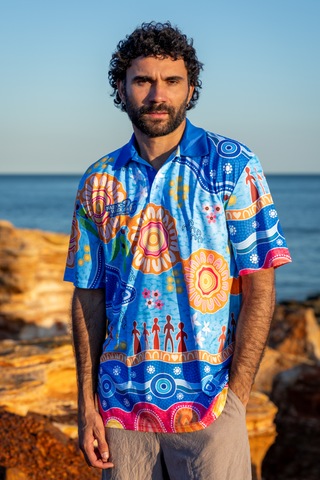 Built On Strong Shoulders NAIDOC 2026 Unisex Polo Shirt