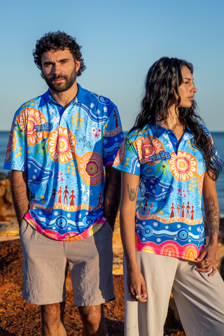 Built On Strong Shoulders NAIDOC 2026 Unisex Polo Shirt