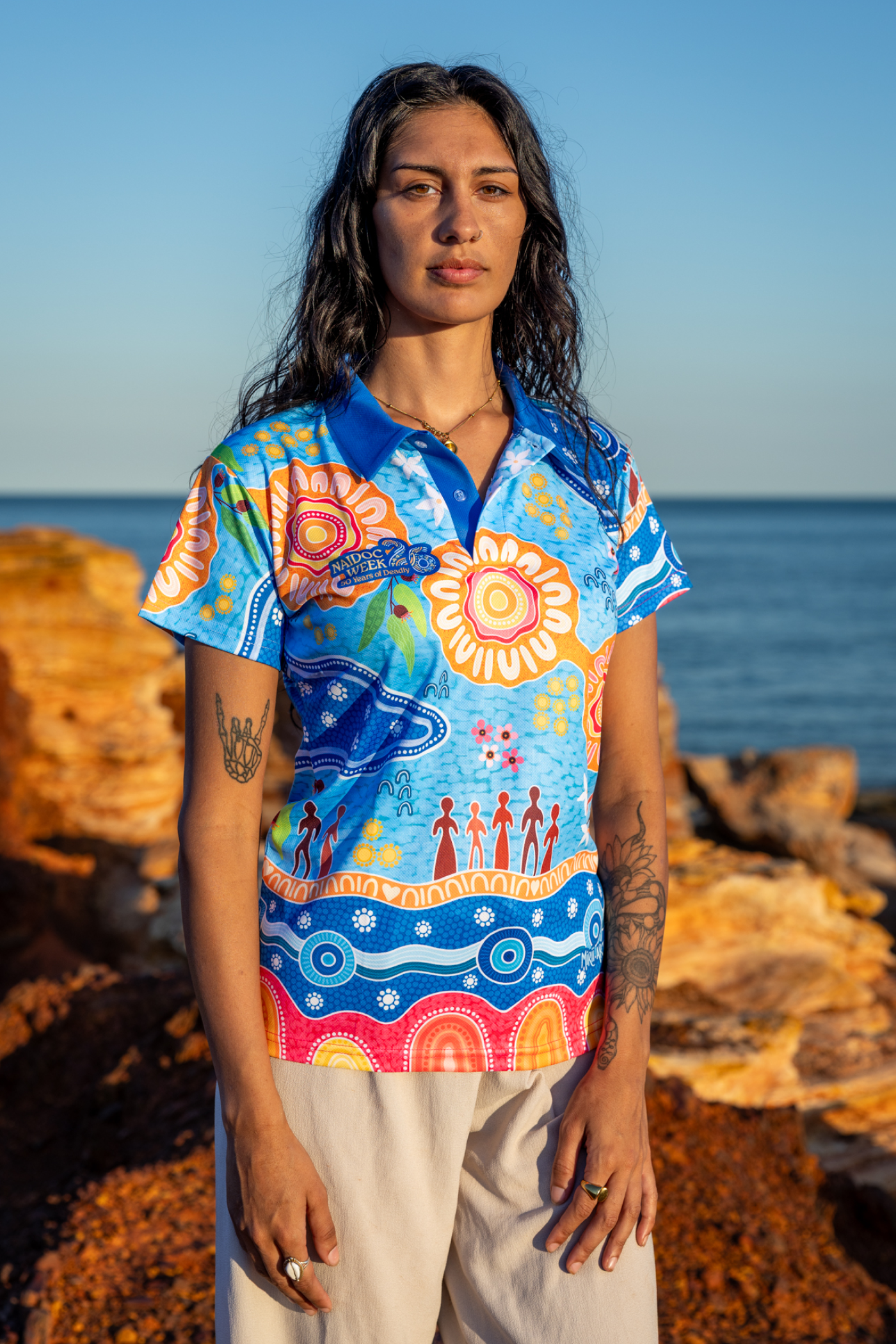 Built On Strong Shoulders NAIDOC 2026 Polo Shirt