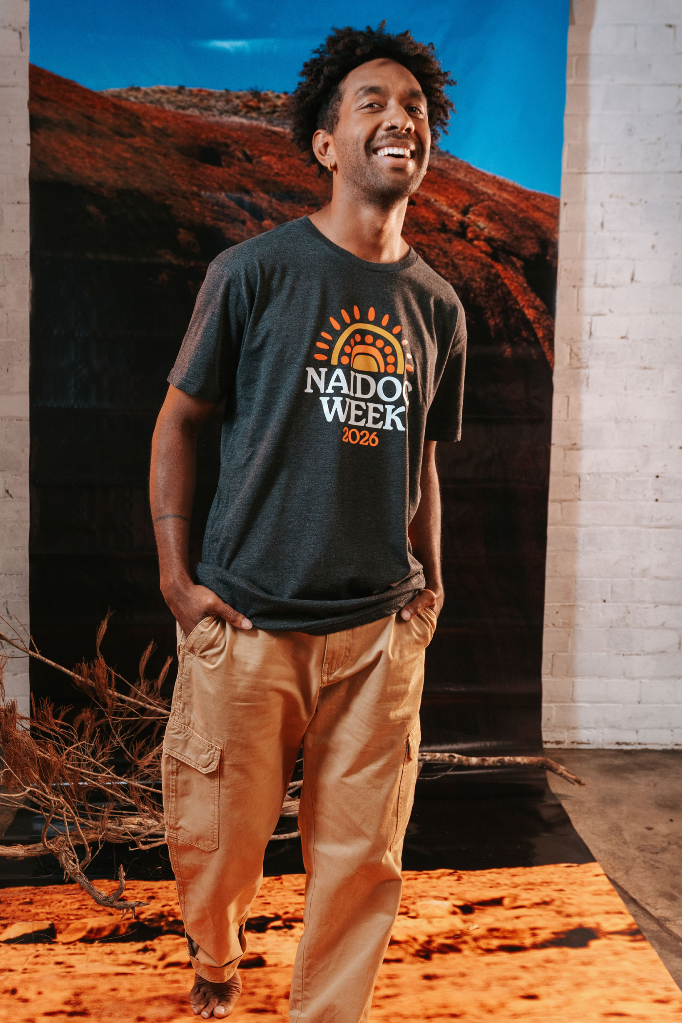 Core NAIDOC Week 2026 Ash Marle Cotton Everyday T-Shirt