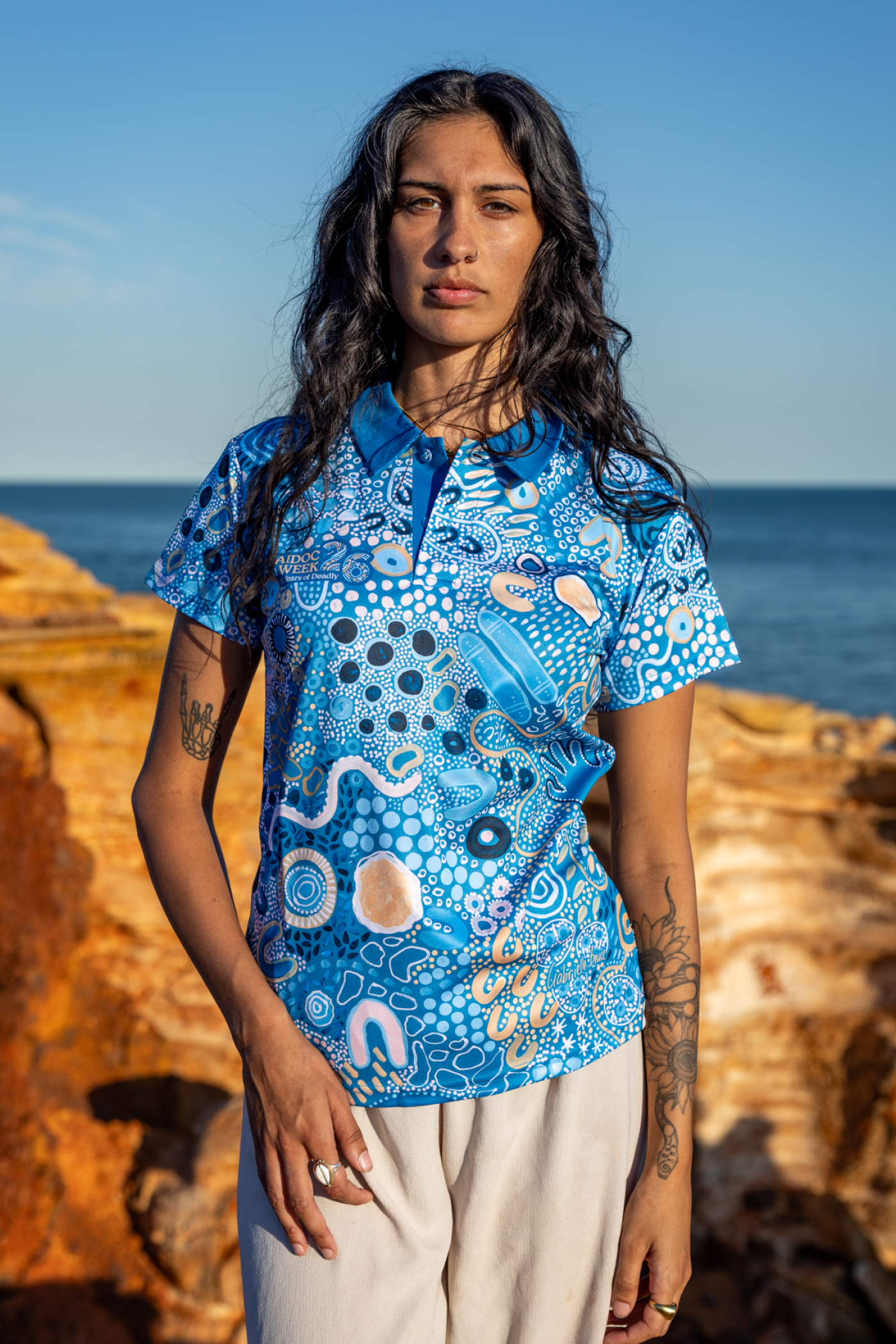 Moorditj Koorliny (Strong Journey) NAIDOC 2026 Polo Shirt