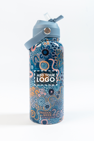 Moorditj Koorliny (Strong Journey) NAIDOC 2026 1L Insulated Stainless Steel Drink Bottle with Handle