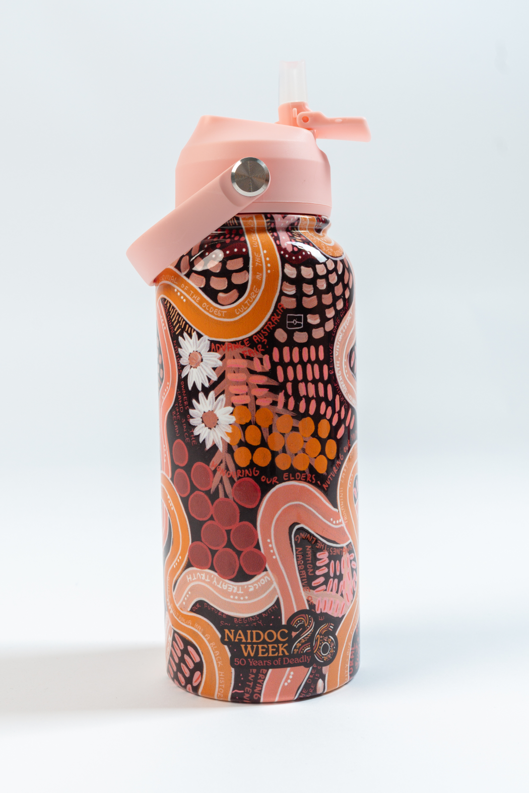 Still Deadly NAIDOC 2026 1L Insulated Stainless Steel Drink Bottle with Handle