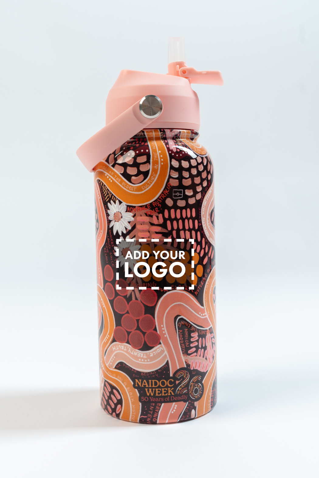 Still Deadly NAIDOC 2026 1L Insulated Stainless Steel Drink Bottle with Handle