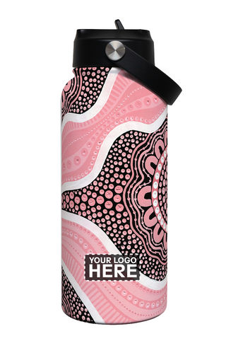 Boobie Sista 1L Insulated Stainless Steel Drink Bottle with Handle
