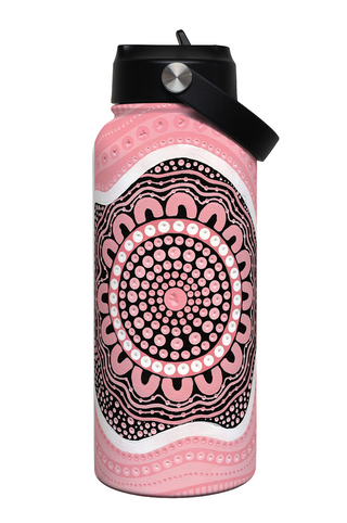 Boobie Sista 1L Insulated Stainless Steel Drink Bottle with Handle