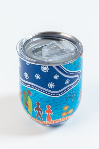 Built On Strong Shoulders NAIDOC 2026 Vacuum Insulated Double Walled Stainless Steel Travel Mug