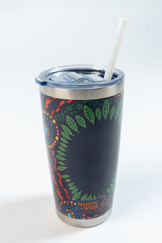 An Abundance Of Culture NAIDOC 2026 590ml Vacuum Insulated Double Walled Stainless Steel Tumbler