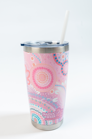 Paths That Brought Us Here NAIDOC 2026 590ml Vacuum Insulated Double Walled Stainless Steel Tumbler