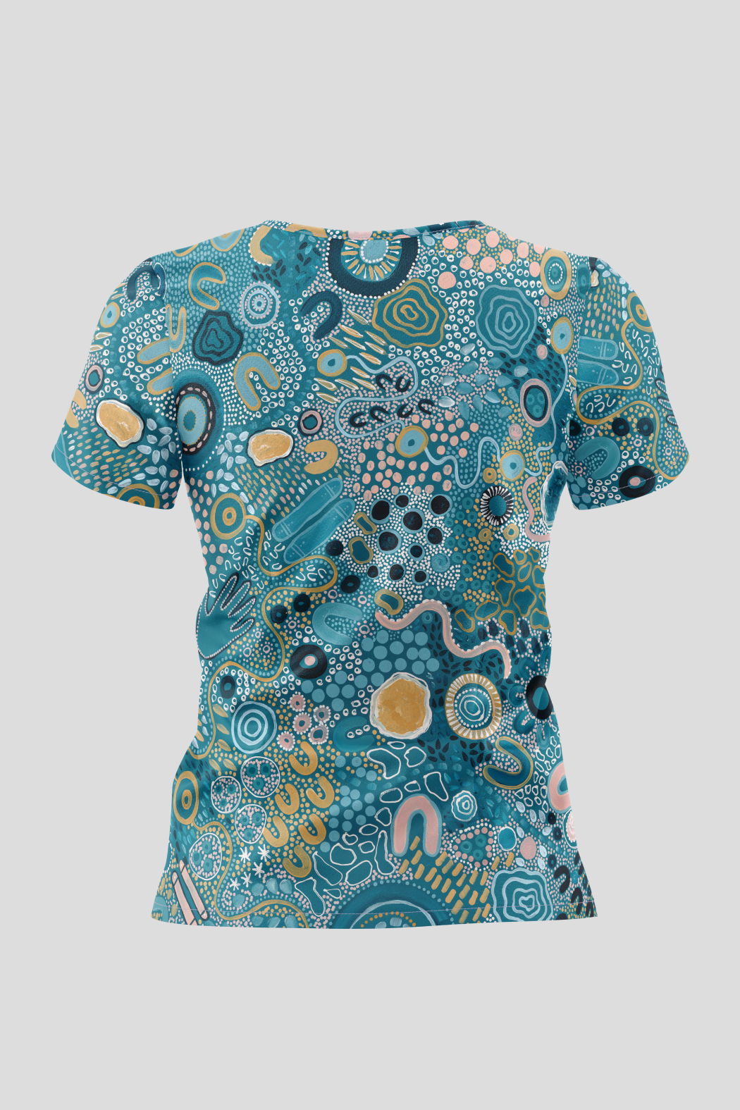 Moorditj Koorliny (Strong Journey) NAIDOC 2026 Womens Three Pocket Scrub Top