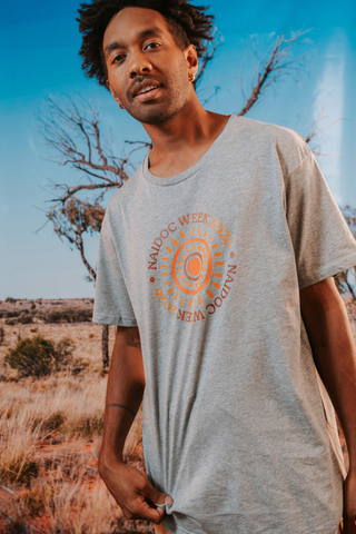 Circle NAIDOC Week 2026 Grey Marle Cotton Everyday Unisex T-Shirt