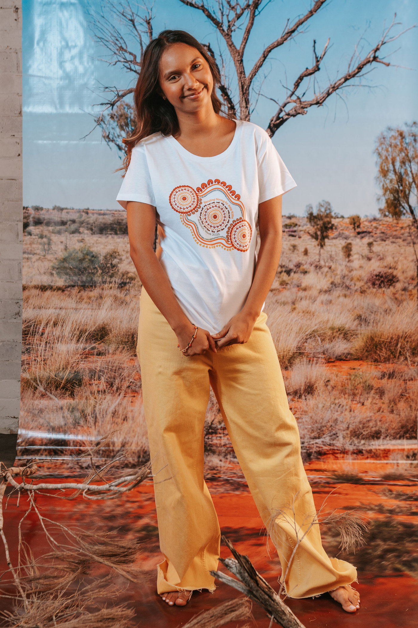 Standing Strong NAIDOC Week 2026 White Cotton Everyday Women