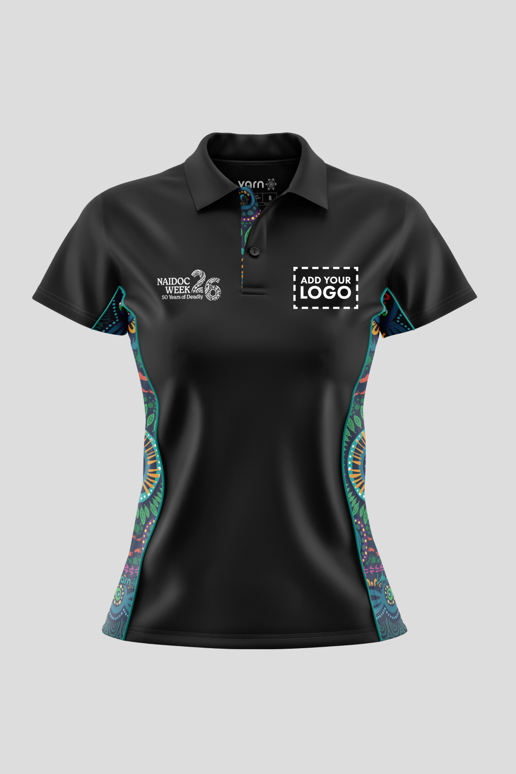 An Abundance Of Culture NAIDOC 2026 Black Bamboo (Simpson) Polo Shirt