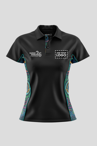 An Abundance Of Culture NAIDOC 2026 Black Bamboo (Simpson) Polo Shirt