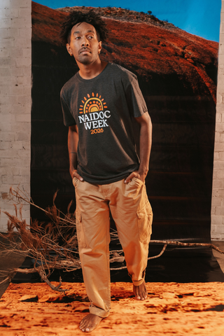 Core NAIDOC Week 2026 Ash Marle Cotton Everyday Unisex T-Shirt