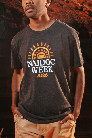 Core NAIDOC Week 2026 Ash Marle Cotton Everyday Unisex T-Shirt
