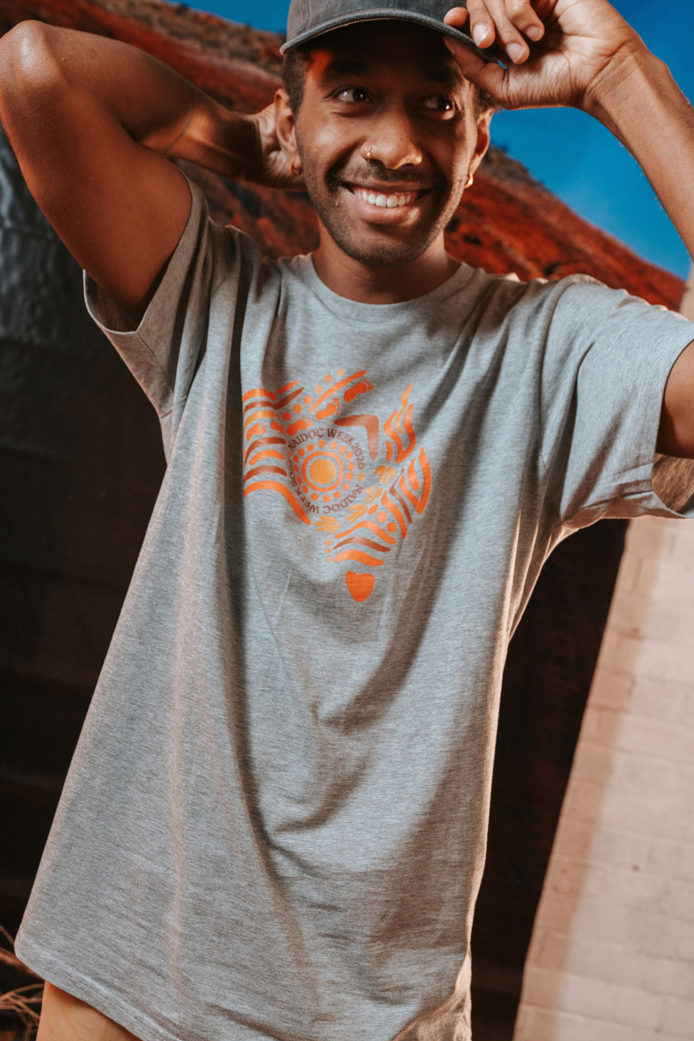 Australia NAIDOC Week 2026 Grey Marle Cotton Everyday Unisex T-Shirt