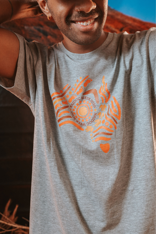 Australia NAIDOC Week 2026 Grey Marle Cotton Everyday Unisex T-Shirt