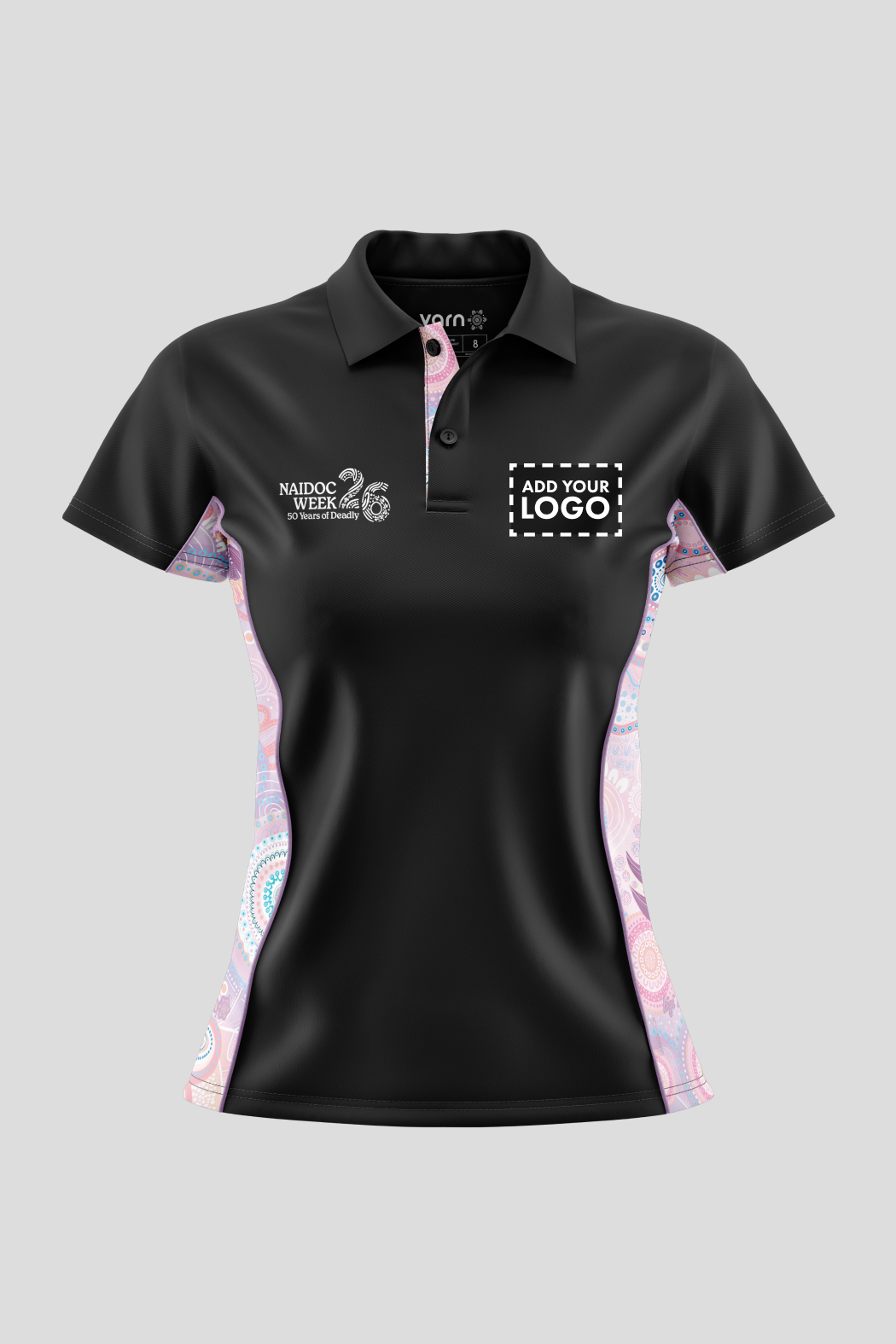 Paths That Brought Us Here NAIDOC 2026 Black Bamboo (Simpson) Polo Shirt