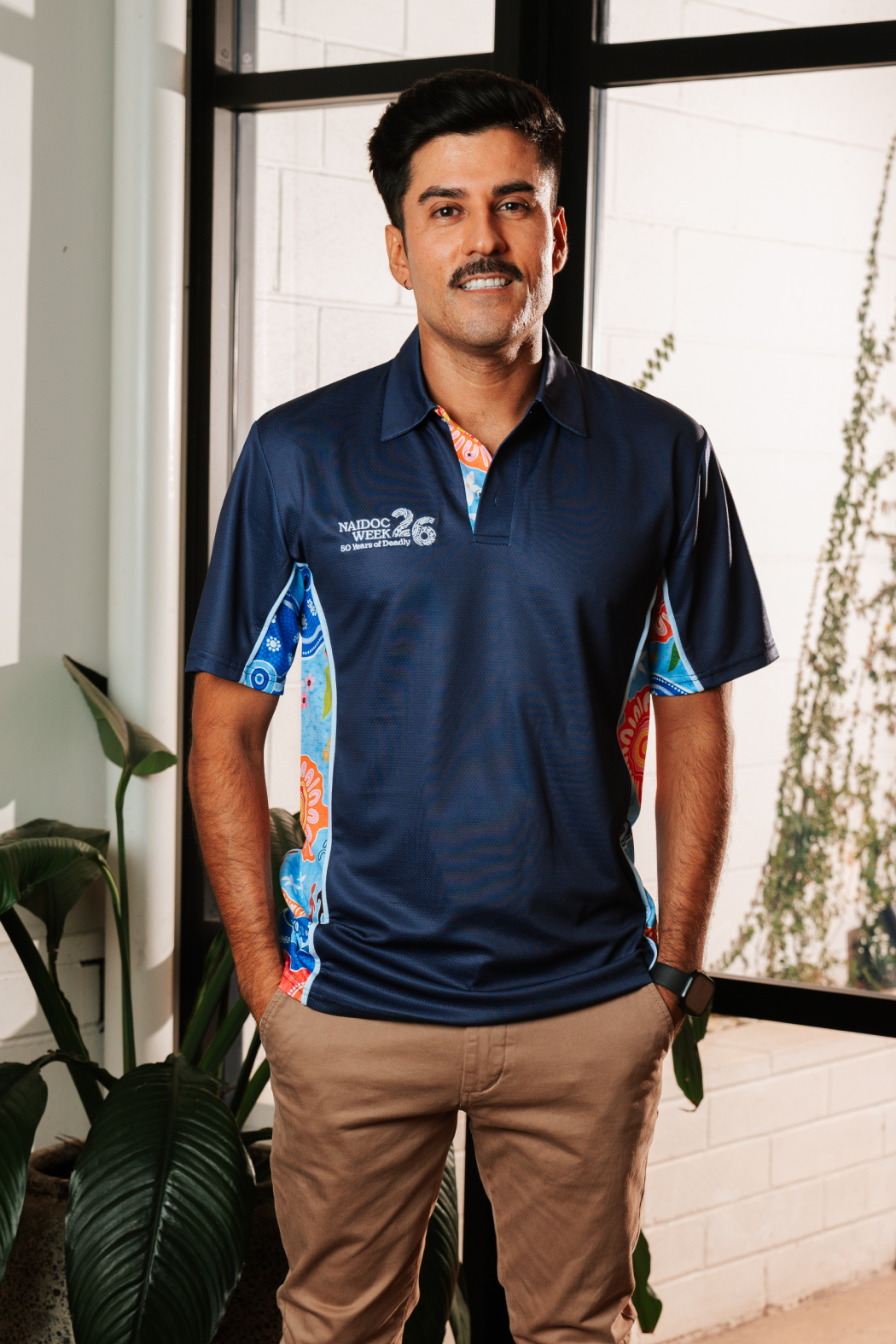 Built On Strong Shoulders NAIDOC 2026 Bamboo (Simpson) Polo Shirt
