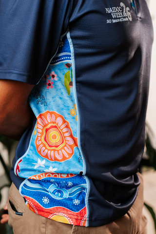 Built On Strong Shoulders NAIDOC 2026 Bamboo (Simpson) Polo Shirt