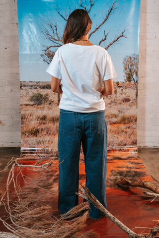 50 Years of Deadly NAIDOC Week 2026 White Cotton Everyday Women