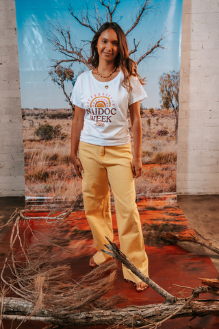 Core NAIDOC Week 2026 Pink and White Cotton Everyday Women