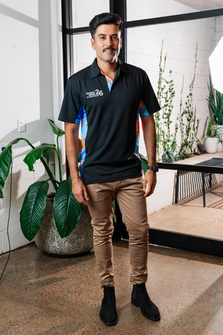 Built On Strong Shoulders NAIDOC 2026 Bamboo (Simpson) Unisex Polo Shirt