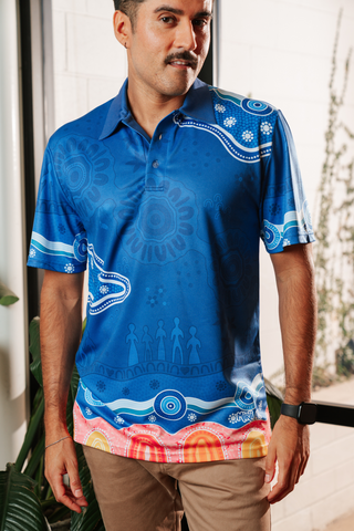 Built On Strong Shoulders Essence NAIDOC 2026 Unisex Polo Shirt