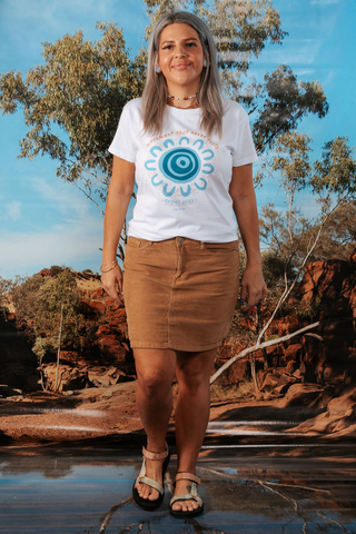 Movement That Never Rests NAIDOC Week 2026 White Cotton Everyday T-Shirt
