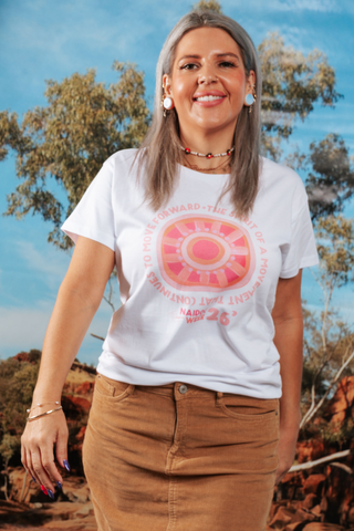 Spirit Of A Movement NAIDOC Week 2026 White Cotton Everyday T-Shirt