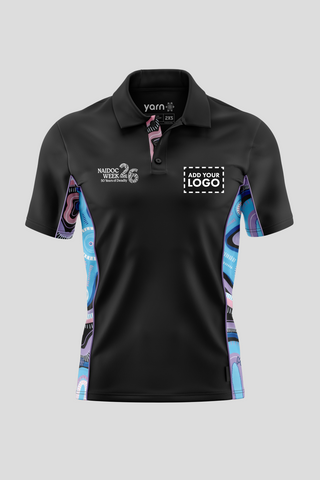 50 Shades Of Deadly NAIDOC 2026 Black Bamboo (Simpson) Polo Shirt